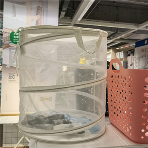 IKEA宜家菲伦洗衣篮可折叠收纳筐篮脏衣篓换洗杂物置物筐国内代购