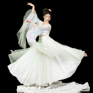 【素云间】中国舞古典舞蹈飘逸仙气练功服纱衣演出服表演服舞蹈服