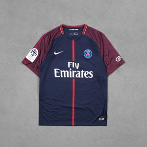 Nike/耐克男士运动巴黎圣日尔曼内马尔10号球衣短袖T恤AR6299-430