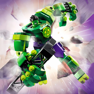 复仇者联盟人偶拼插积木漫威绿巨人灭霸超级英雄机甲男孩新款玩具