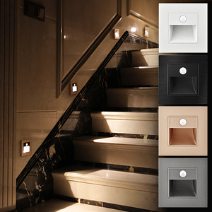 酒店86型嵌入式led小夜灯家用墙角灯走廊楼梯过道人体感应地脚灯