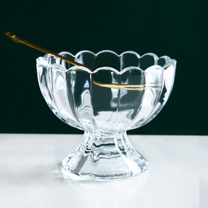 冰淇淋杯水果汁奶茶甜品杯创意可爱冰激凌碗奶昔冷饮雪糕玻璃杯子