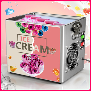 台式炒酸奶机插电炒冰机小型水果冰激凌机多功能冰淇淋卷雪糕机器