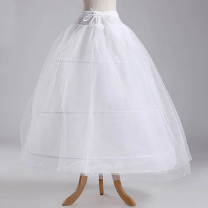 裙撑3个钢圈2层纱松紧腰有绑带新娘婚纱裙撑服饰造型表演齐地专用