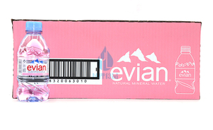 进口法国依云矿泉水Evian弱碱性饮用水330ml*24瓶新日期矿物质水