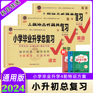 2024版小学毕业升学总复习语文数学英语人教版湘少版神龙牛皮卷达标测试卷小升初模拟冲刺名校真题精选入学分班考试小学语文习题集