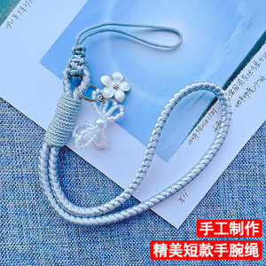 新款原创手工编织制作短款手机挂绳中国风牢固耐用男女通用手腕绳