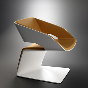 现代大师设计异形玻璃钢镂空靠背黑白椅接待室样板房个性懒人单椅