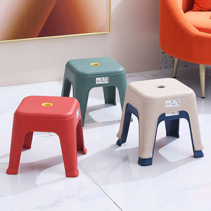 加厚矮凳塑料时尚儿童凳现代家用客厅小凳子简约防滑小板凳换鞋凳