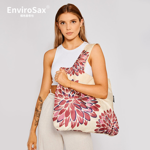 EnviroSax樱色春卷包 东方韵味系列环保袋大号购物袋新中式单肩包