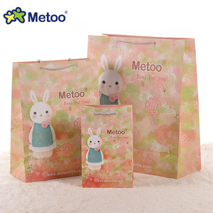 metoo咪兔手提袋提拉米兔包装袋糖豆安吉拉吉宝娃娃生日礼物