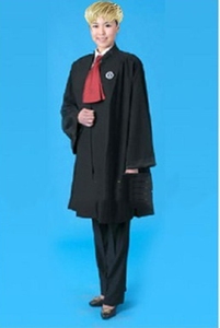 法袍演出服新款律师袍男女同款模拟法庭全套道具人民陪审公诉法槌