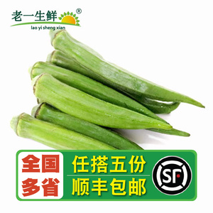 【老一生鲜】 新鲜黄秋葵500g六角豆秋葵羊角豆新鲜蔬菜黄秋葵