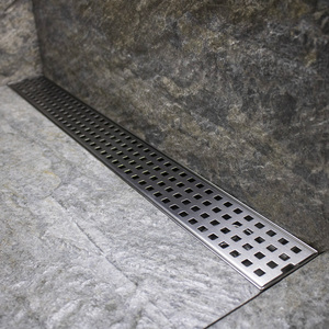 加长条地漏 防臭卫生间浴室淋浴房排水槽304不锈钢长方形定做条型