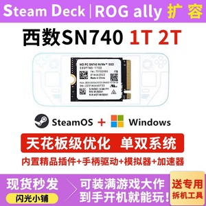 SteamDeck/ROG Ally掌上游机 扩容1T2T西数SN740镁光固态硬 盘SSD