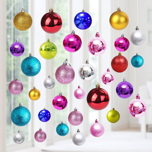 圣诞节装饰彩球店铺橱窗装饰吊球幼儿园布置天花板吊顶挂件圣诞球