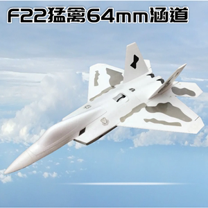 F22猛禽64mm涵道EPO航模遥控飞机成人战斗机兼容腰推超大固定翼