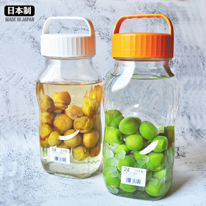 日本进口佐佐木玻璃密封罐食品蜂蜜柠檬瓶酵素泡菜泡酒罐子储物罐