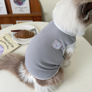 夏天狗狗猫咪衣服夏季薄款猫衣服防掉毛英短美短布偶橘猫轻薄背心