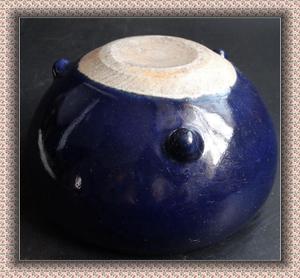 38古玩古董瓷器收藏民国老货真品碗盘杯瓶清代祭蓝釉三足香炉笔洗