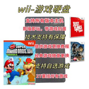 全新Wii游戏硬盘 任天堂WII体感游戏机移动硬盘 拷满游戏即插即玩