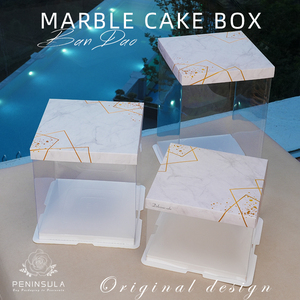 透明蛋糕盒子四/4/六/6/八8/10寸双层加高手提塑料生日包装盒定制
