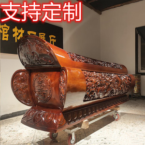 棺材定制纸棺材西式土葬实木金丝楠木柏木樟木寿棺棺材寿材骨灰盒