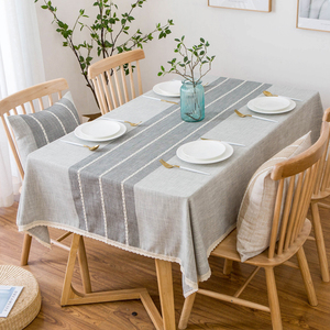北欧桌布布艺棉麻长方形ins风书桌茶几盖布餐桌台布灰色桌垫日系