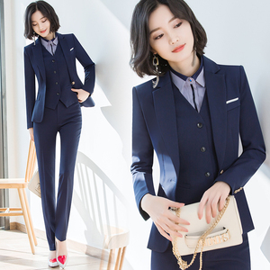 韩版职业装西装套装女士OL气质商务正装工装时尚名媛小香风工作服