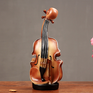 欧式复古小提琴装饰品摆件现代家居客厅电视柜酒吧乐器工艺品摆设