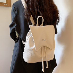 书包女百搭学生双肩包2024新款高级感女包韩版设计感简约小背包