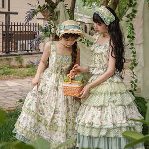 二团定金 青提 原创夏日lolita裙 清新少女素色设计 花与珍珠匣