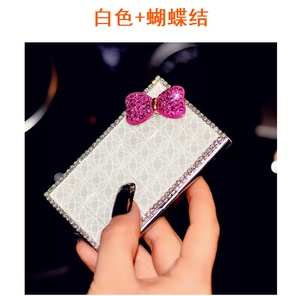 女士名片夹盒超薄新款个性创意男女镶钻金属皮质韩国简约时尚新品