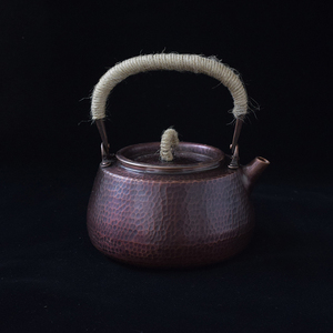 纯紫铜手工铜壶 烧水壶 茶艺壶电陶炉壶 复古养生壶 无涂层煮茶壶