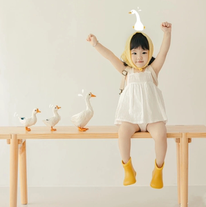 夏新款儿童摄影服装小鹅主题道具满月百天周岁宝宝艺术照拍照衣服