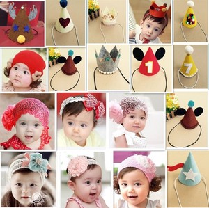 韩版可爱宝宝拍照发卡儿童摄影服装头花饰品圣诞儿童拍照饰品出售