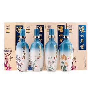 52度泸州老窖雅系列之梅兰竹菊500ml 浓香型白酒2012年份收藏礼盒