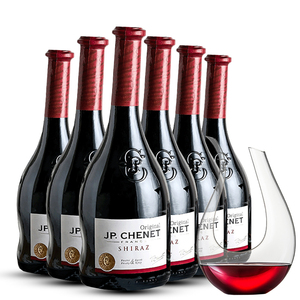 法国歪脖子红酒J.P.CHENET香奈西拉干红葡萄酒白兰地XO烈酒洋酒