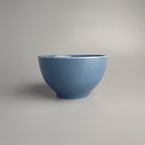 外贸出口尾单微瑕疵陶瓷餐具北欧简约时尚高颜值克莱因蓝色米饭碗
