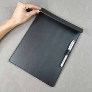 a4皮革垫板磁吸文件夹垫板夹板办公会议皮夹写字垫板皮质商务板夹