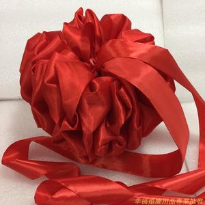结婚新品用品港式拦门口大红花接亲传统新郎接新娘用的纯手工花球