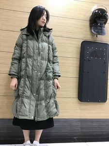 马可未后山一合冬季新品女韩版宽松大码文艺休闲外套羽绒服04381