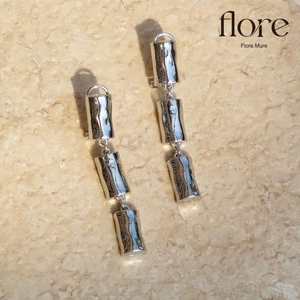 FloreMure『陨』设计师风格耳饰 宇宙星体几何银色吊坠小众大耳环