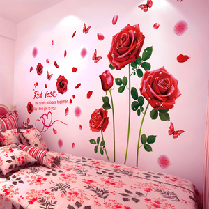 3D立体墙纸自粘墙贴纸房间卧室床头墙上装饰品客厅背景墙壁纸温馨