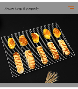 不锈钢烘焙晾网凉架面包饼干蛋糕冷却架冷却网60x40厘米商用工具