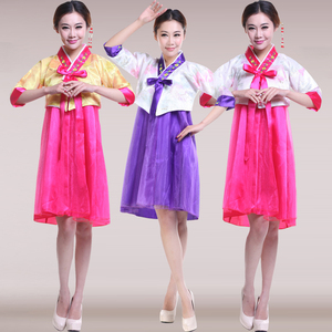 古装女传统韩服朝鲜族服装女大长今短款韩国韩服装少数民族演出服
