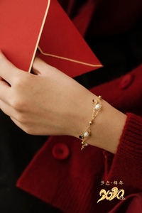 锦年系列 珍珠典雅东方气质 复古时尚潮流手链礼物饰品