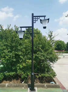 户外景观园林防水现代太阳能中式简约智能控制防雷庭院灯管仿古灯