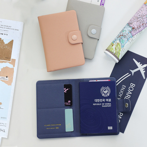 韩国plepic商务男女高级皮革出国旅行护照夹防盗刷护照套证件卡包