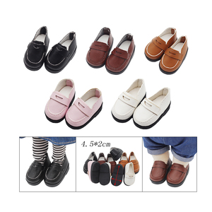 6分BJD皮鞋20厘米棉花娃娃鞋14寸米露/15厘米EXO娃配件玩具鞋子
